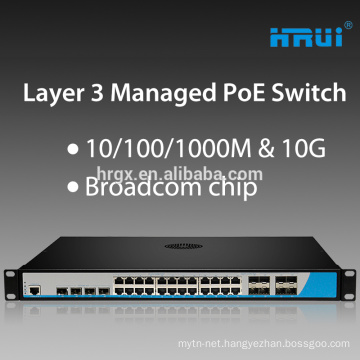 Manufacturer China L3 managed power switches for poe 10/100m Ethernet switch buy direct from china manufacturer